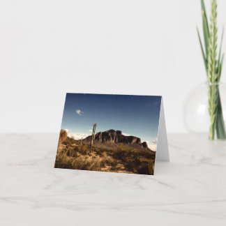 Notecard Superstition Mountains Arizona