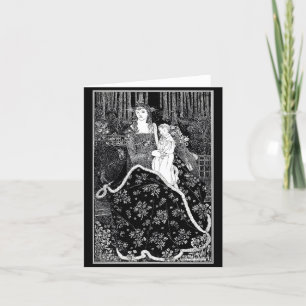 Notecard-Vintage Illustration-Aubrey Beardsley 13 Card