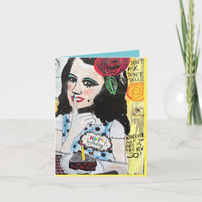 Notecard-whatever age you are is the new 30 card (Front)