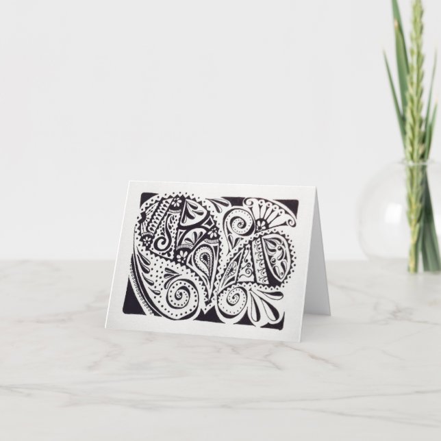 Notecard with design (Front)