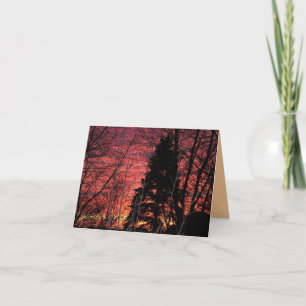 Notecard with Gorgeous Sunset