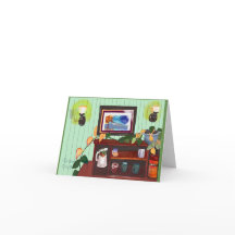 Notecard with inviting interior