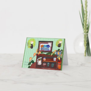 Notecard with inviting interior