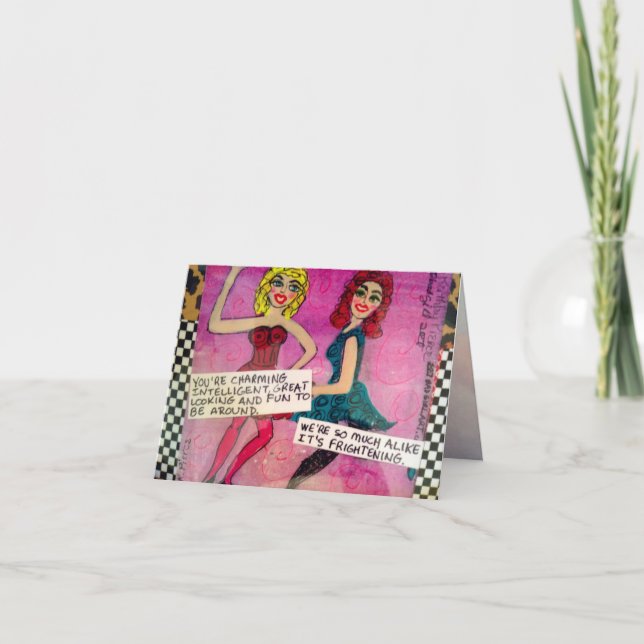 NOTECARD-YOU'RE CHARMING, INTELLIGENT, GREAT CARD (Front)