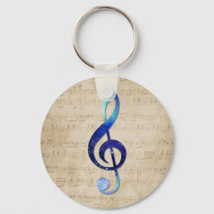 Notenschlüssel Keychain