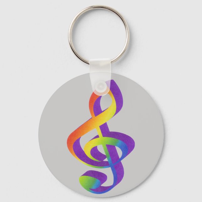 Notenschlüsselschlüsselanhänger Keychain (Front)