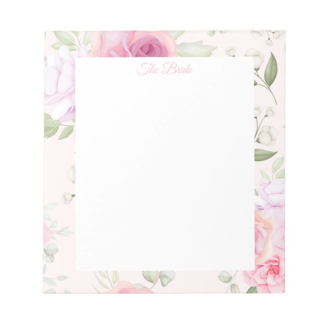 Notepad-Bride Notepad (Front)