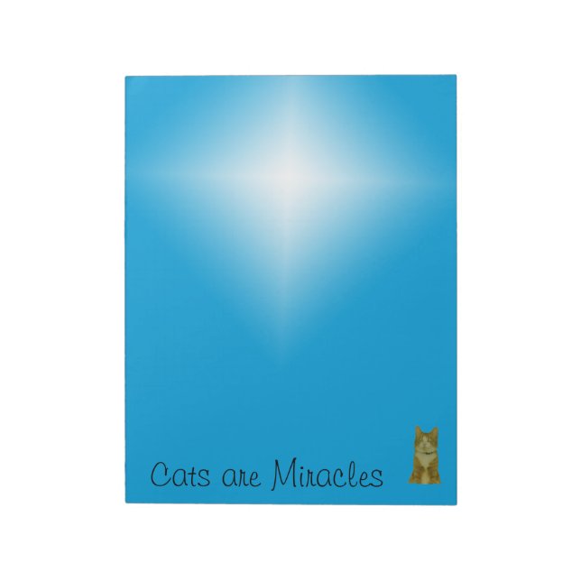 Notepad - Cats are Miracles (large) (Rotated)