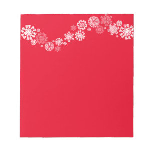 Notepad-Christmas Snowflakes Notepad