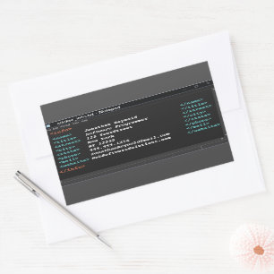 Notepad Computer Programmer Coder Format Dark Mode Sticker