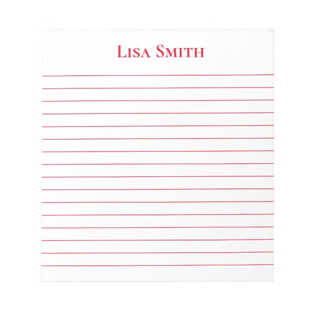 Notepad-Custom Name Notepad (Front)