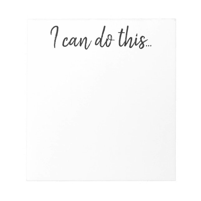 Notepad - Inspiration I can do this (Front)