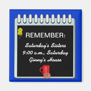 Notepad: Reminder Message template magnet