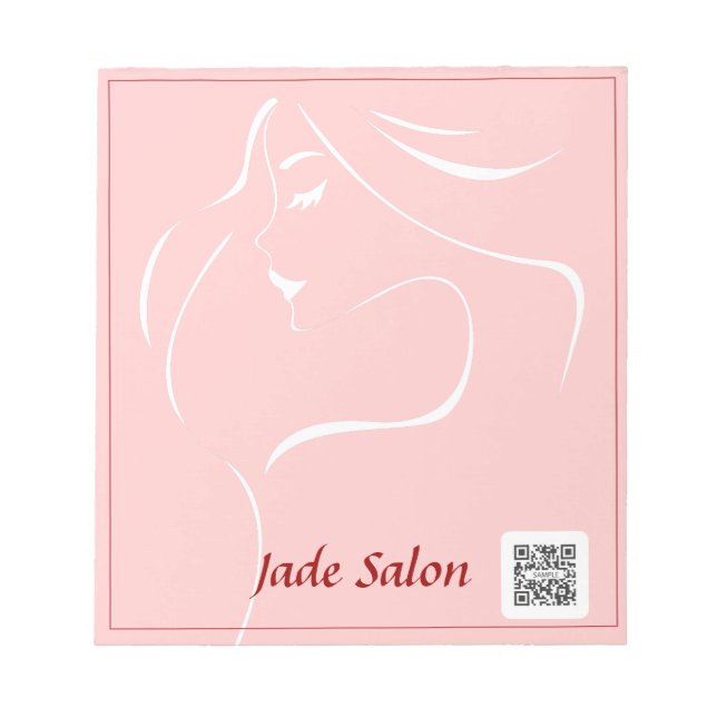 Notepad Template Hair Salon (Front)