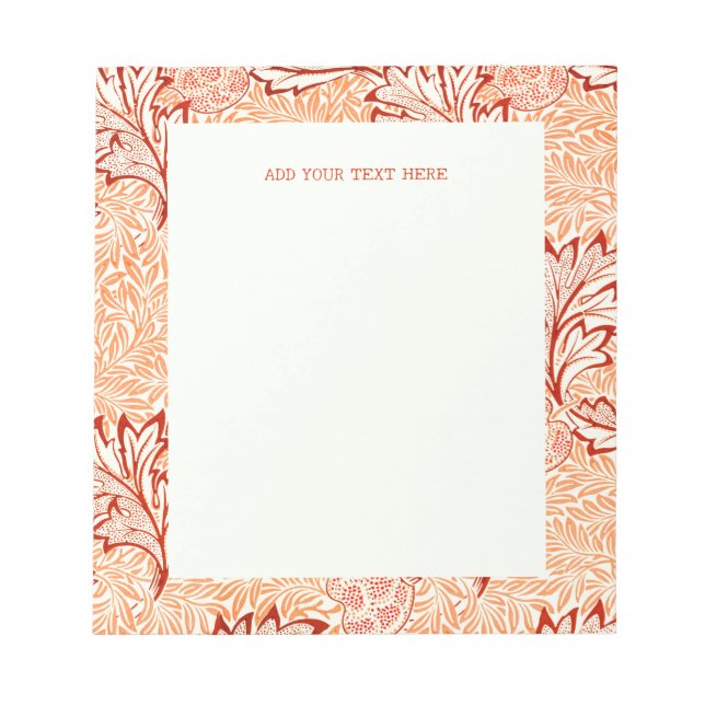 NOTEPAD : WILLIAM MORRIS : APPLE (Front)