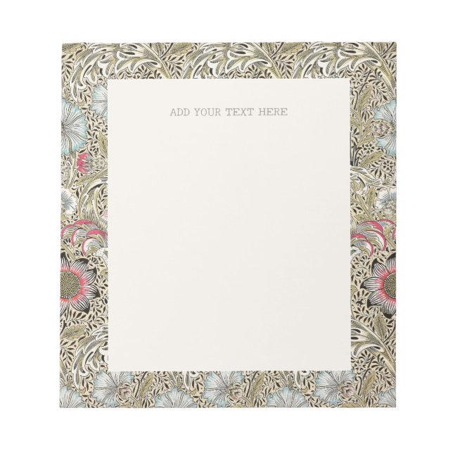 NOTEPAD : WILLIAM MORRIS : CORNCOCKLE (Front)