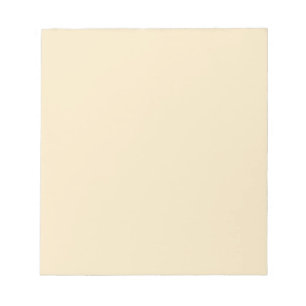 Notepad with Cream Ecru Beige Background