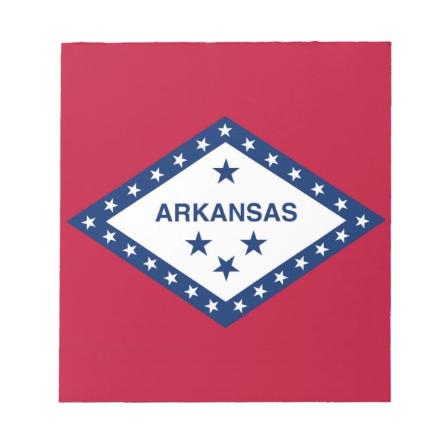 Notepad with Flag of Arkansas State (Front)