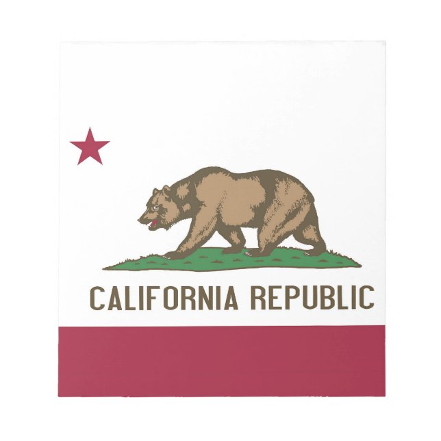 Notepad with Flag of California State (Front)