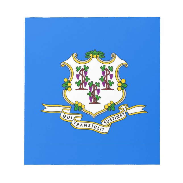 Notepad with Flag of Connecticut State (Front)