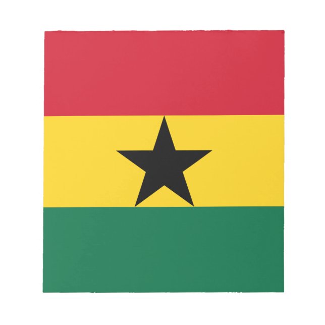 Notepad with Flag of Ghana (Front)