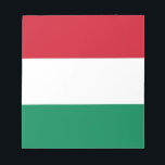 Notepad with Flag of Hungary<br><div class="desc">Stay organized in style with our elegant notepad featuring the flag of Hungary! This notepad is more than just a practical tool for jotting down notes; it’s a celebration of Hungary’s rich cultural heritage and national pride. The vibrant design prominently displays the Hungarian flag, making it a unique and meaningful...</div>