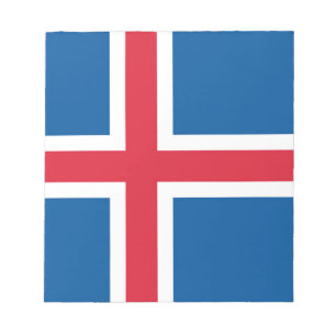 Notepad with Flag of Iceland