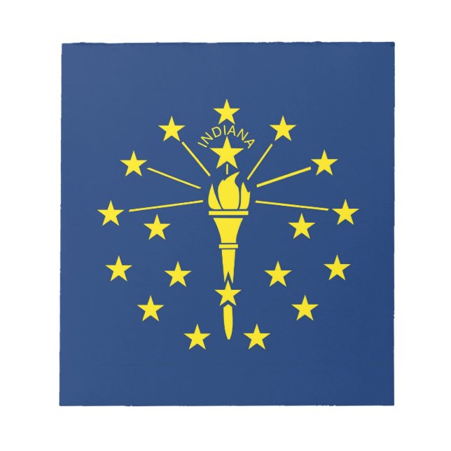 Notepad with Flag of Indiana State (Front)