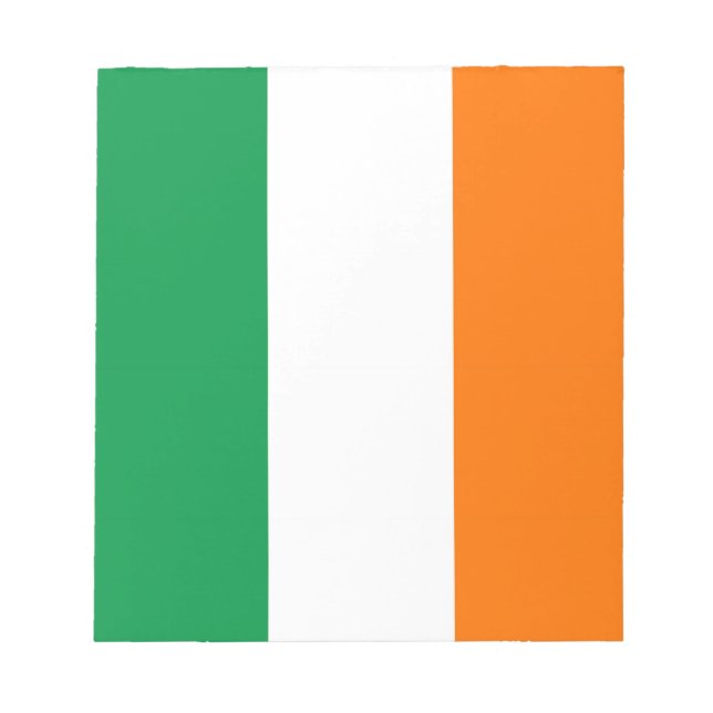 Notepad with Flag of Ireland (Front)