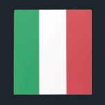 Notepad with Flag of Italy<br><div class="desc">Add a touch of Italian elegance to your stationery collection with our exclusive notepad featuring the flag of Italy! Crafted with meticulous attention to detail, this notepad is more than just a writing tool; it’s a celebration of Italy’s rich culture and artistic heritage. The stylish design prominently displays the iconic...</div>