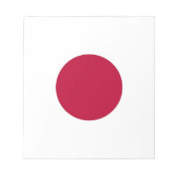 Notepad with Flag of Japan