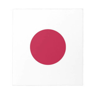 Notepad with Flag of Japan