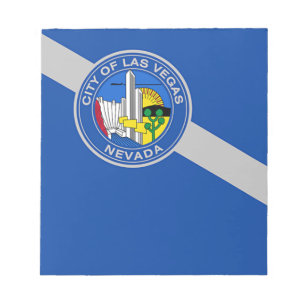 Notepad with Flag of Las Vegas City, USA