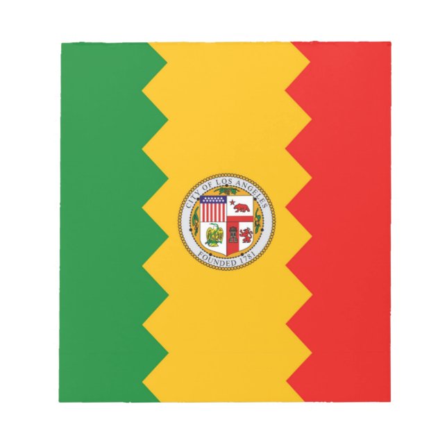 Notepad with Flag of Los Angeles, California State (Front)