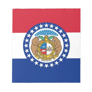 Notepad with Flag of Missouri State