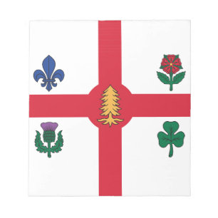 Notepad with Flag of Montreal, Canada