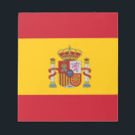 Notepad with Flag of Spain<br><div class="desc">Keep your thoughts organized with our stylish notepad featuring the flag of Spain! This eye-catching notepad showcases the vibrant colors of the Spanish flag, making it a perfect accessory for anyone who loves Spain or wants to express their cultural pride. Ideal for jotting down notes, to-do lists, or creative ideas,...</div>
