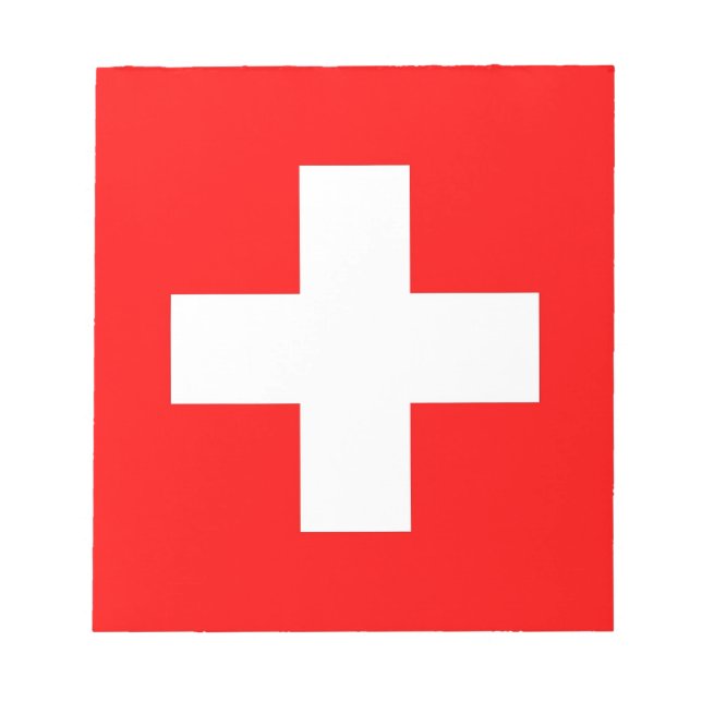 Notepad with Flag of Switzerland (Front)