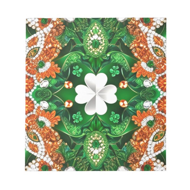 Notepad with Irish Colours Modern Design (Front)