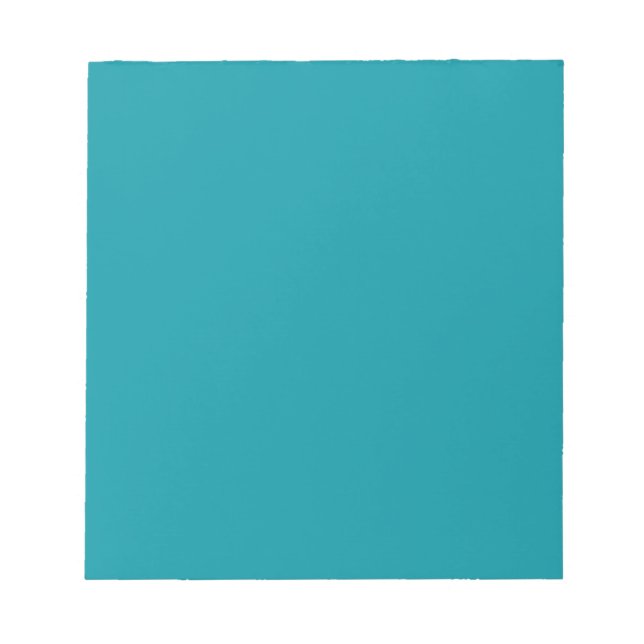 Notepad with Medium Teal Green Background (Front)