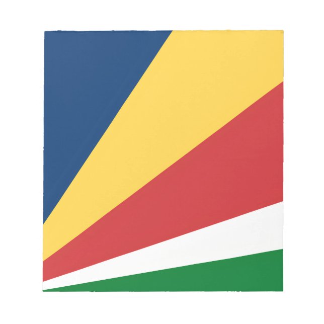 Notepad with Seychelles Colours Modern Design (Front)