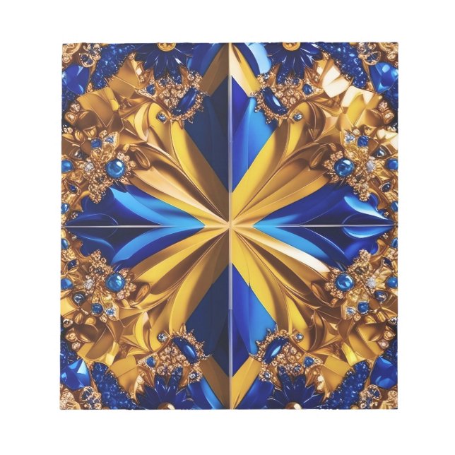 Notepad with Sweden Colours Modern Design (Front)