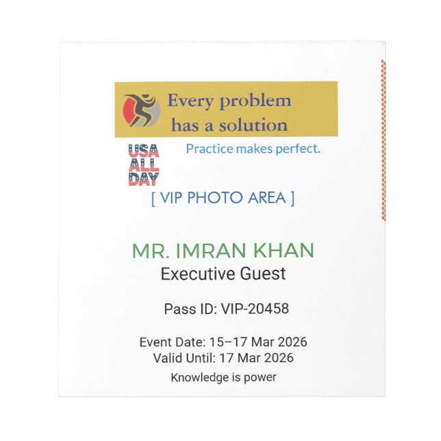 Notepads | Monogram | To-Do | Custom (Front)