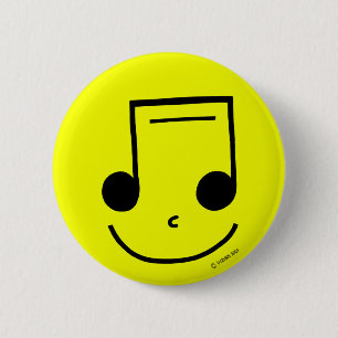 Notes 2 Inch Round Button