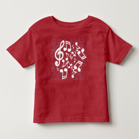 notes and lyrics toddler t-shirt