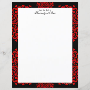 Notes d'amour complexes - Papier noir non doublé