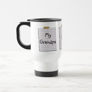 Notes d'amour pour la tasse de grand-papa