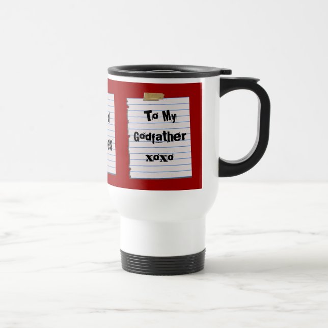 Notes d'amour pour la tasse de parrain (Droite)