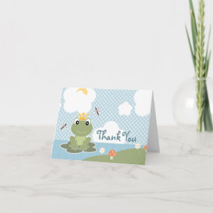 Notes de cartes de prince Merci de grenouille