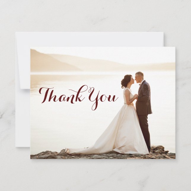 Notes de Merci de Fête de la mariée de mariage (Devant)